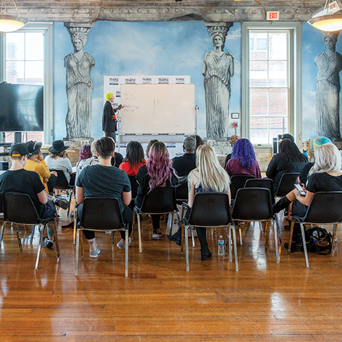 Attendees at Hairdustry and Presley Poe Seminar | DC Event Video and Photography